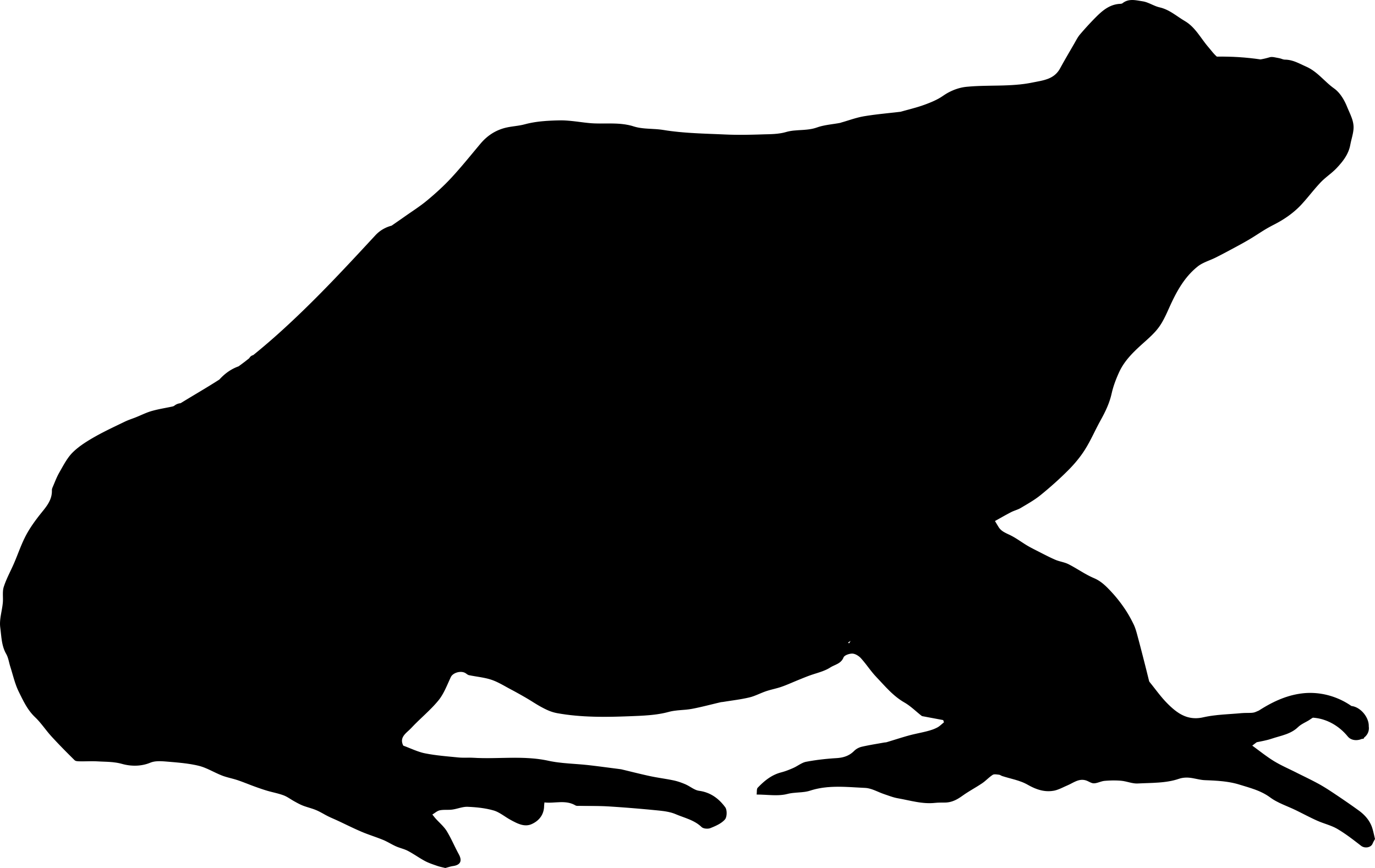 Frog Shape Contour Svg Vector Free Vectors